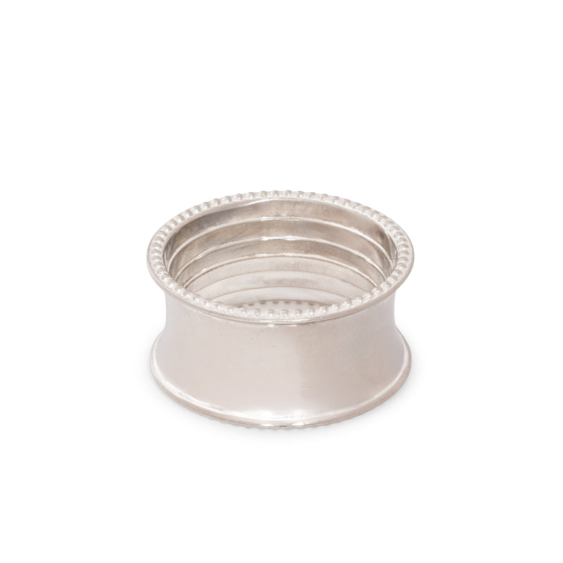 Silver Beaded Napkin Ring