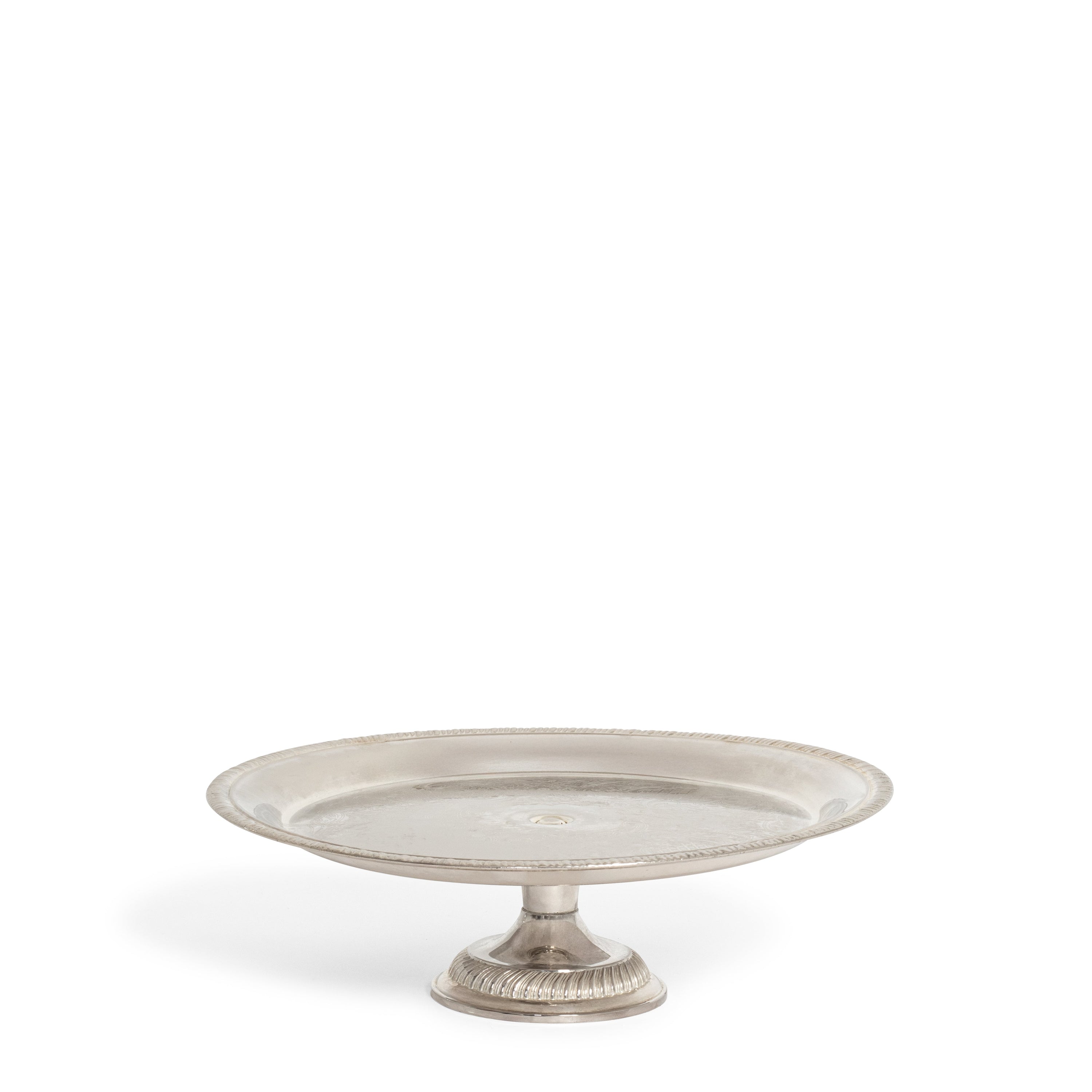 Silver Cake Stand Round 12"