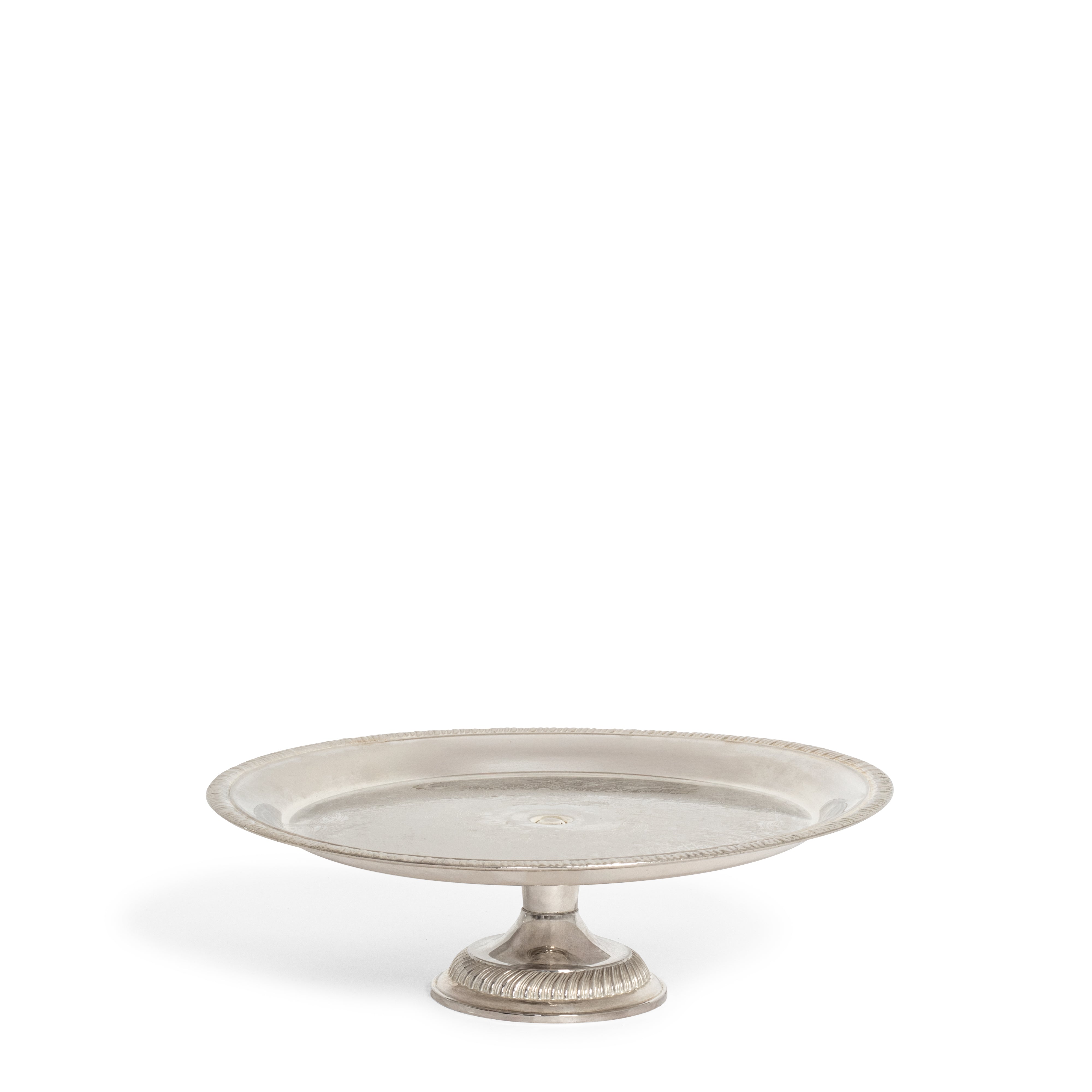 Silver Cake Stand Round 12"