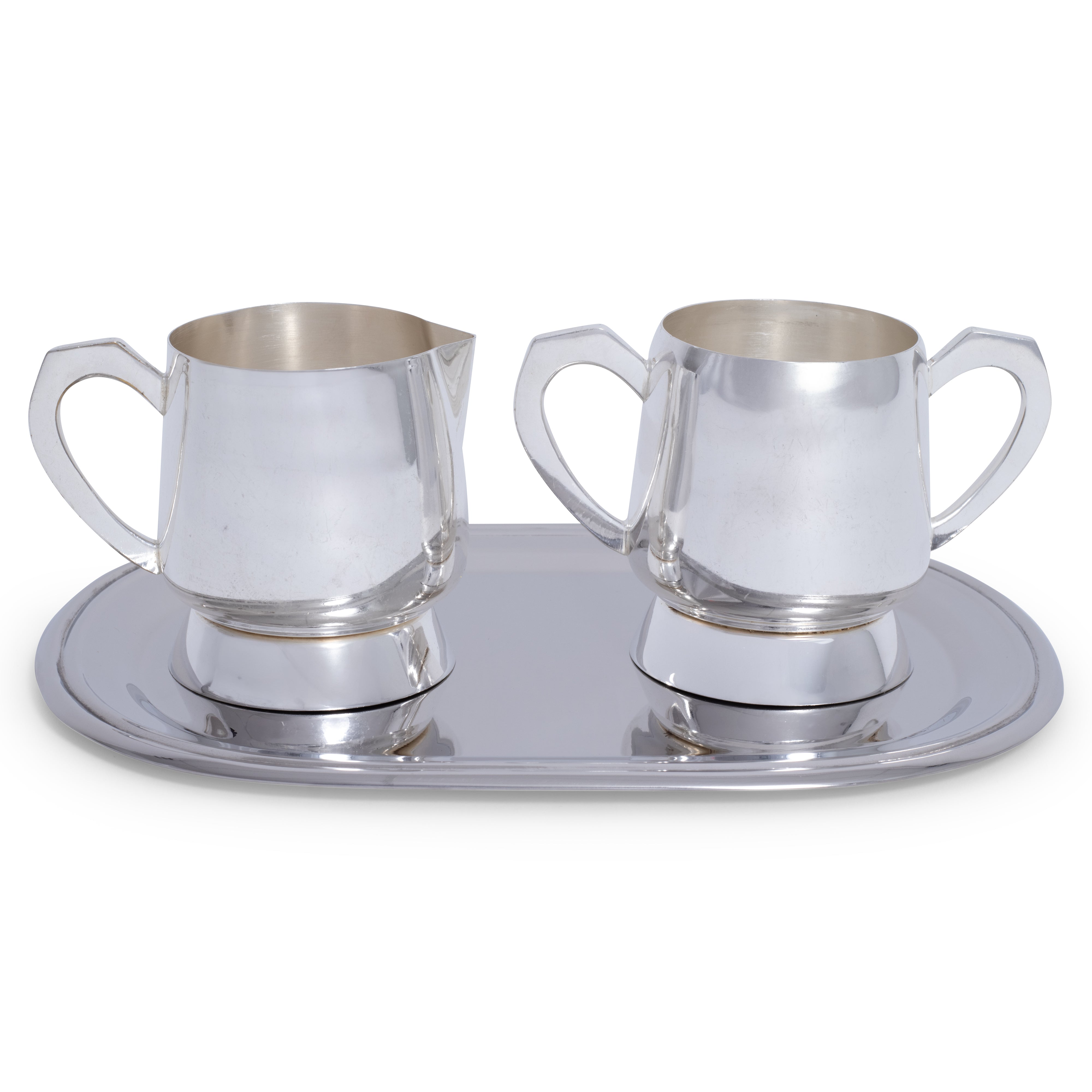 Silver Cream & Sugar Tray