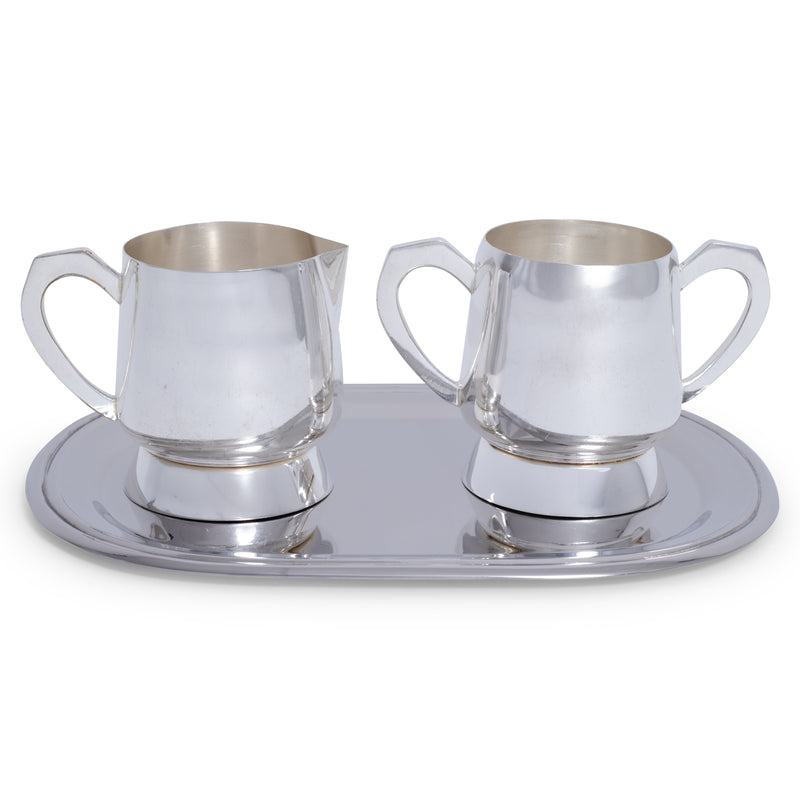 Silver Cream & Sugar Tray