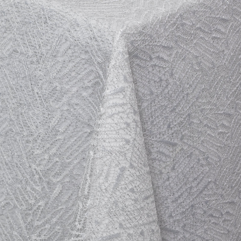 Silver Lace Sheer Topper