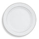 Silver Rim Charger 12"