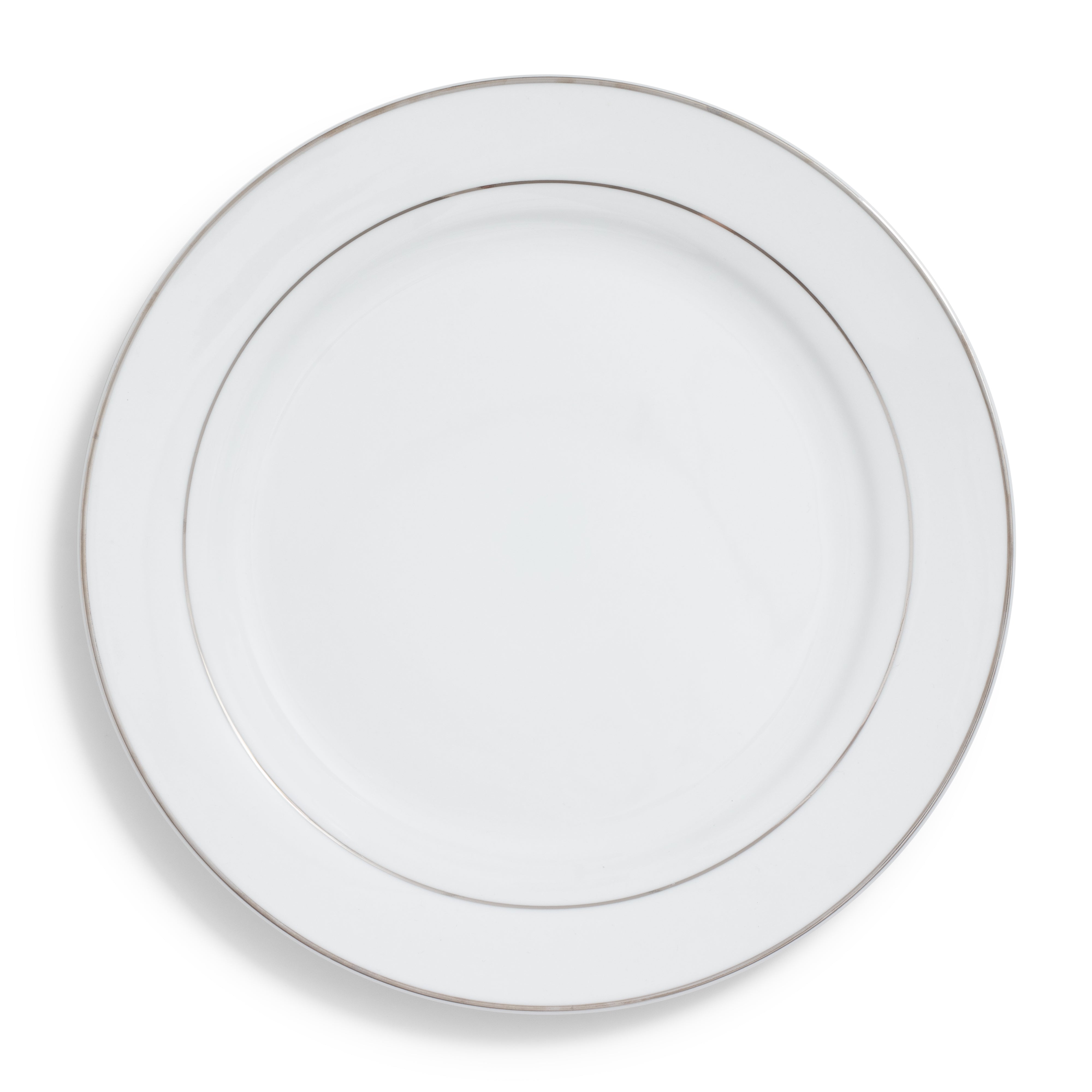 Silver Rim Charger 12"
