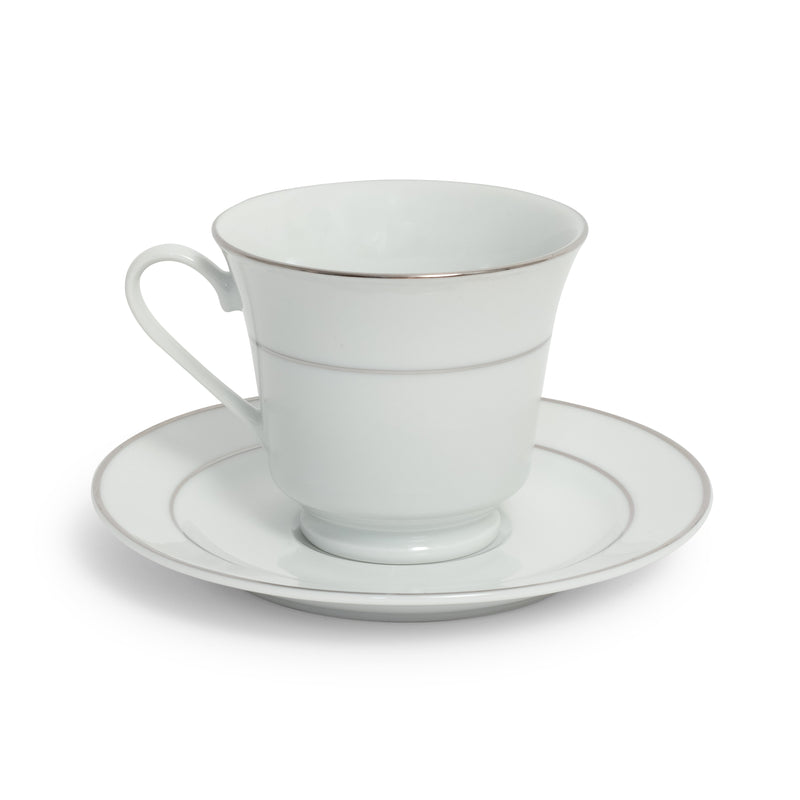 Silver Rim Cup/Saucer