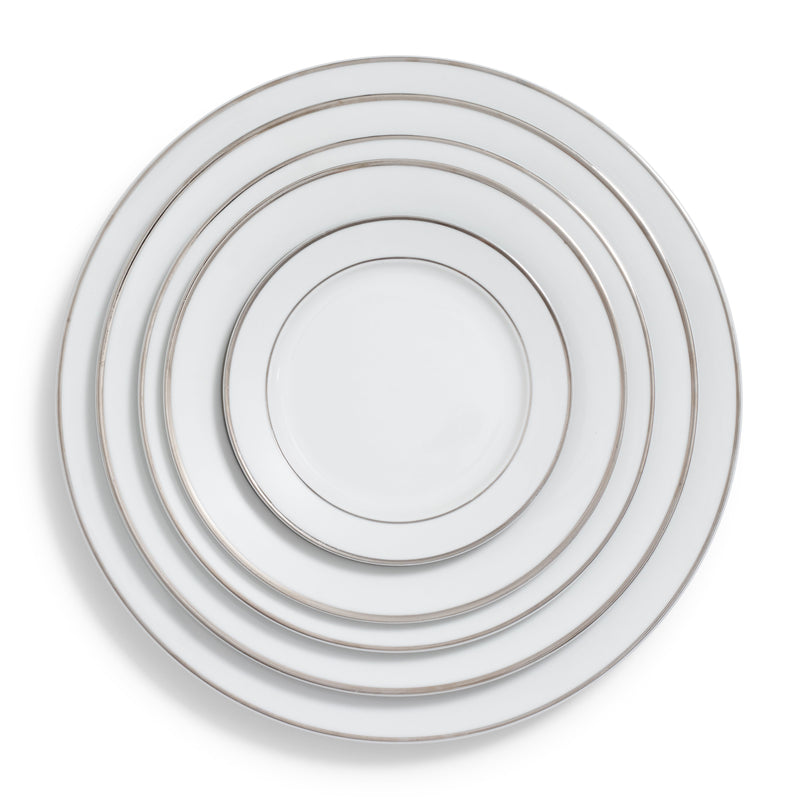 Silver Rim Luncheon 9"