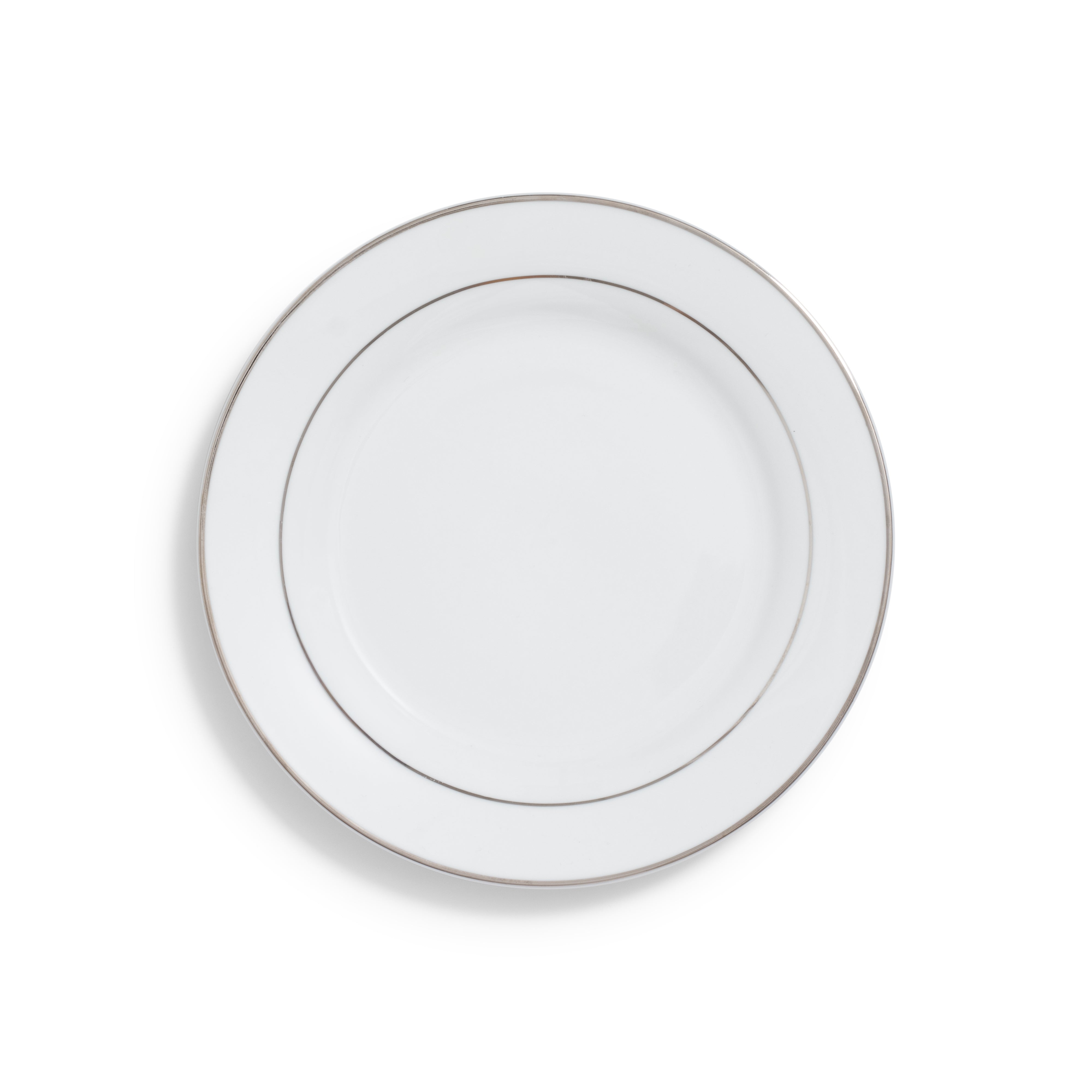 Silver Rim Luncheon 9"