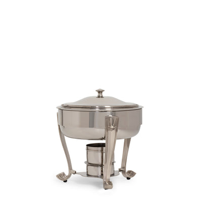Silver Round Chafer 3qt