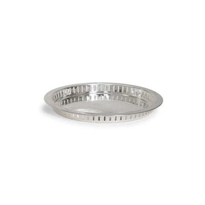 Silver Round Galley Tray 12"