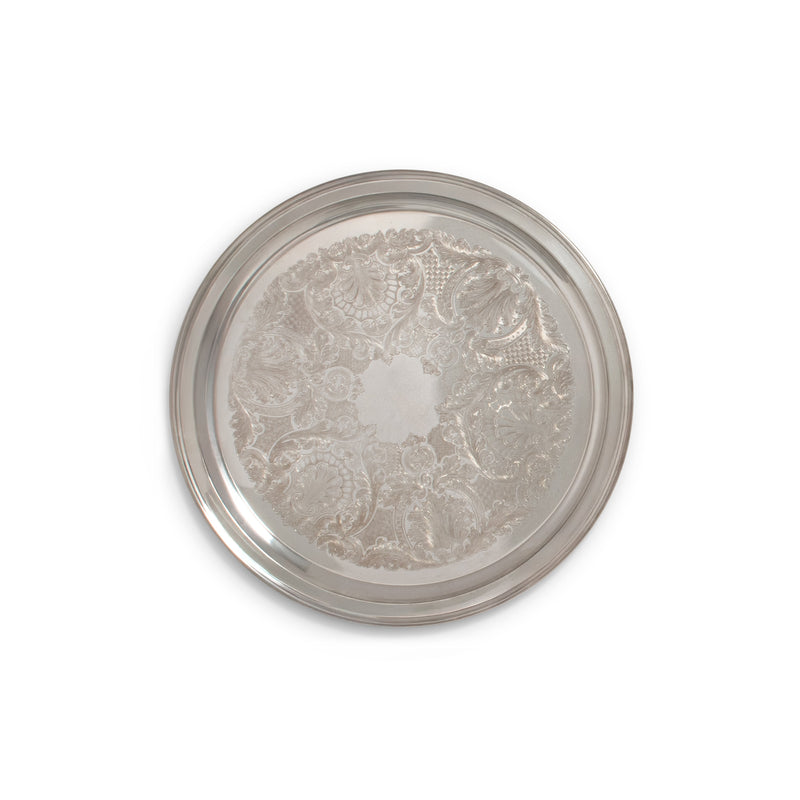 Silver Round Tray
