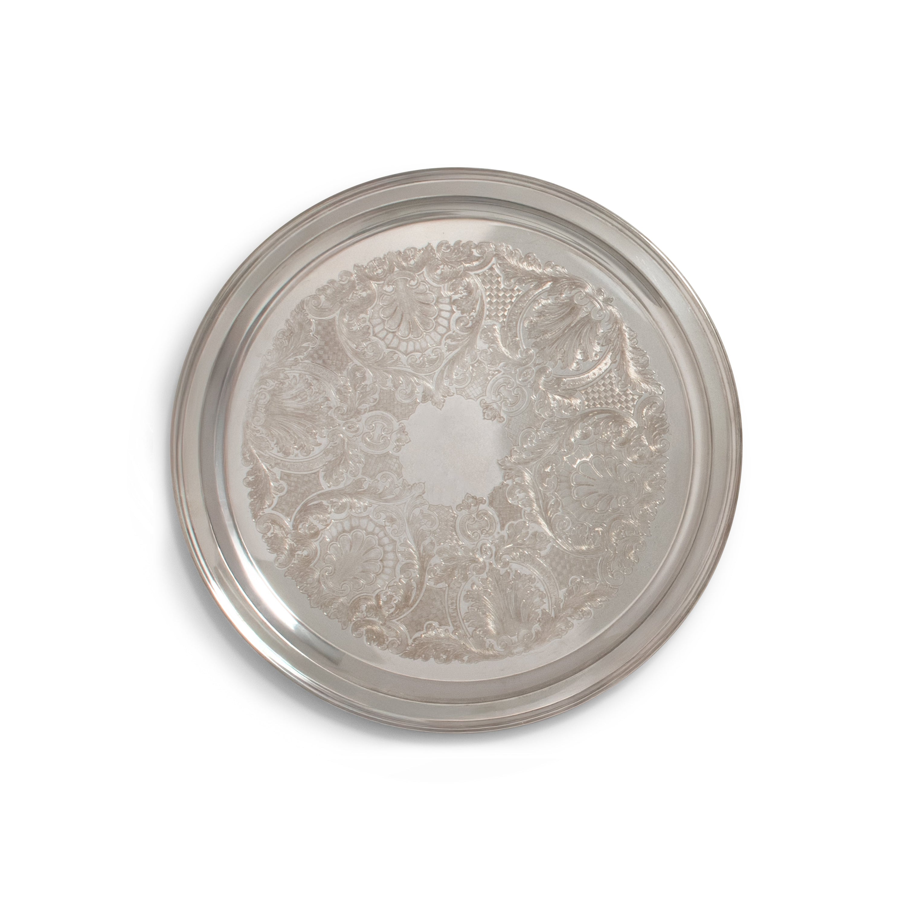 Silver Round Tray