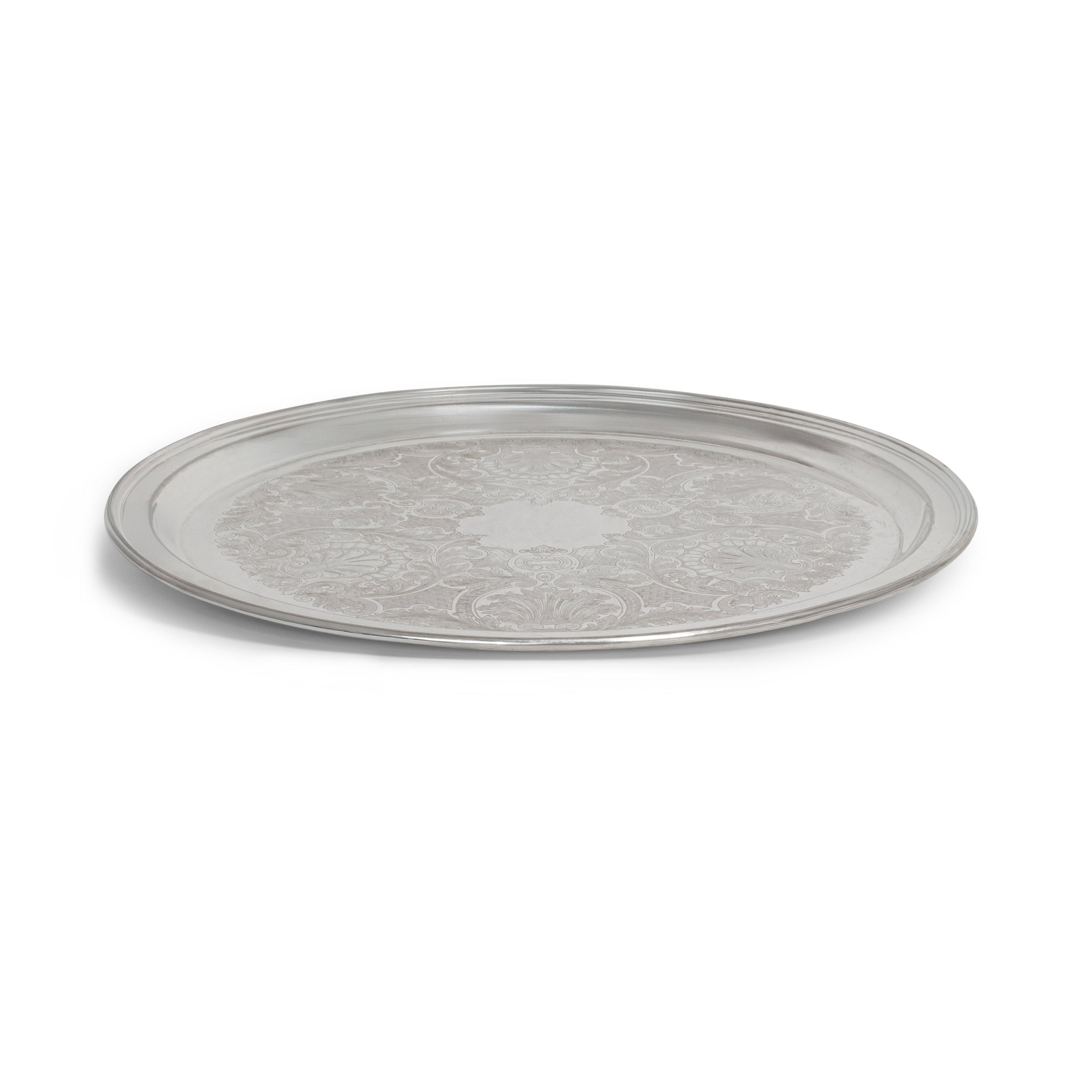 Silver Round Tray