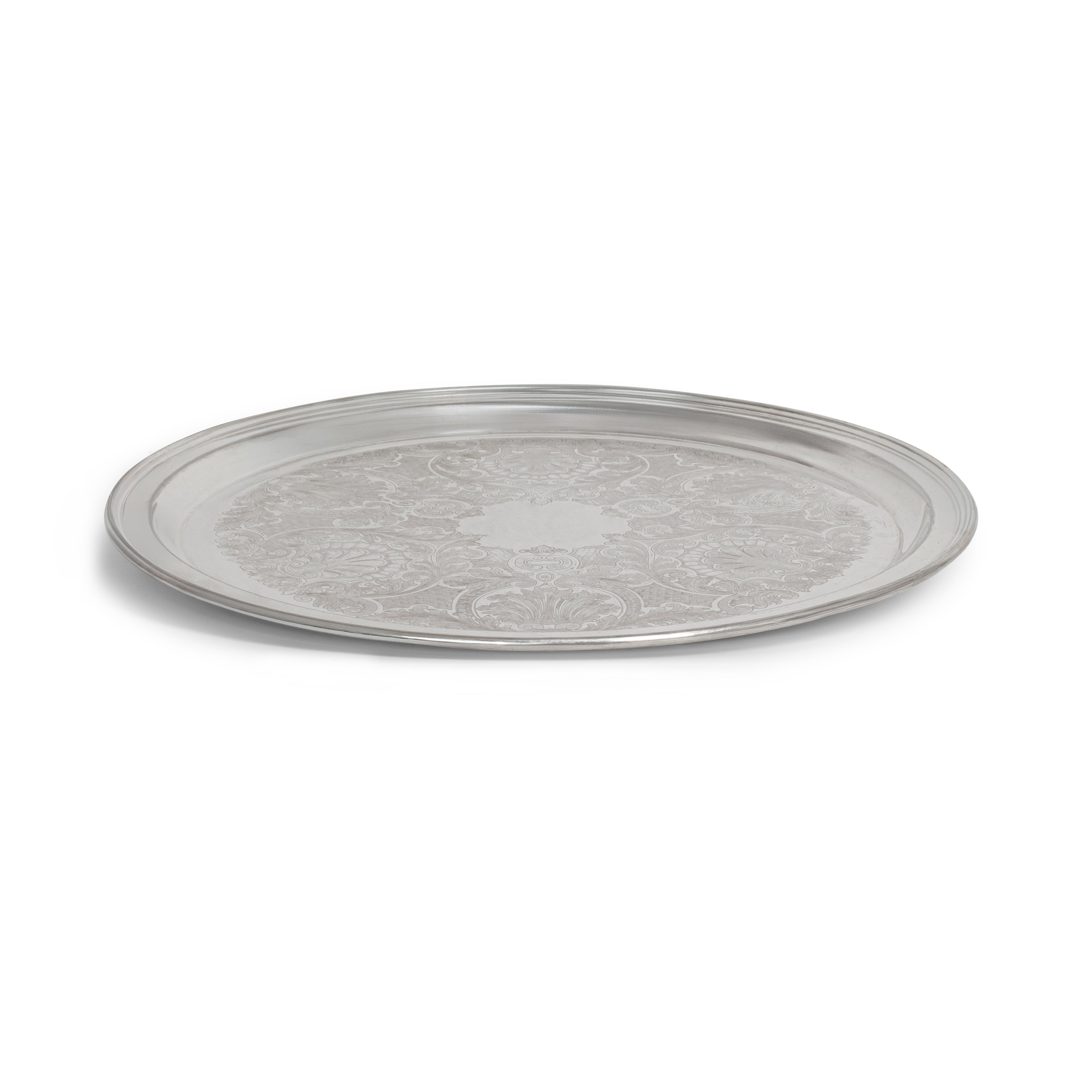 Silver Round Tray