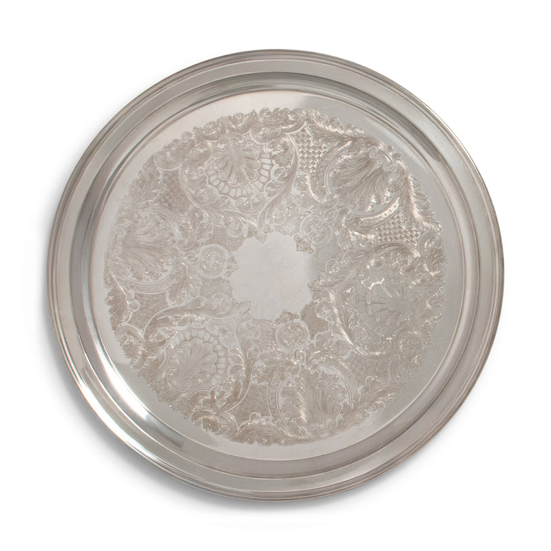 Silver Round Tray