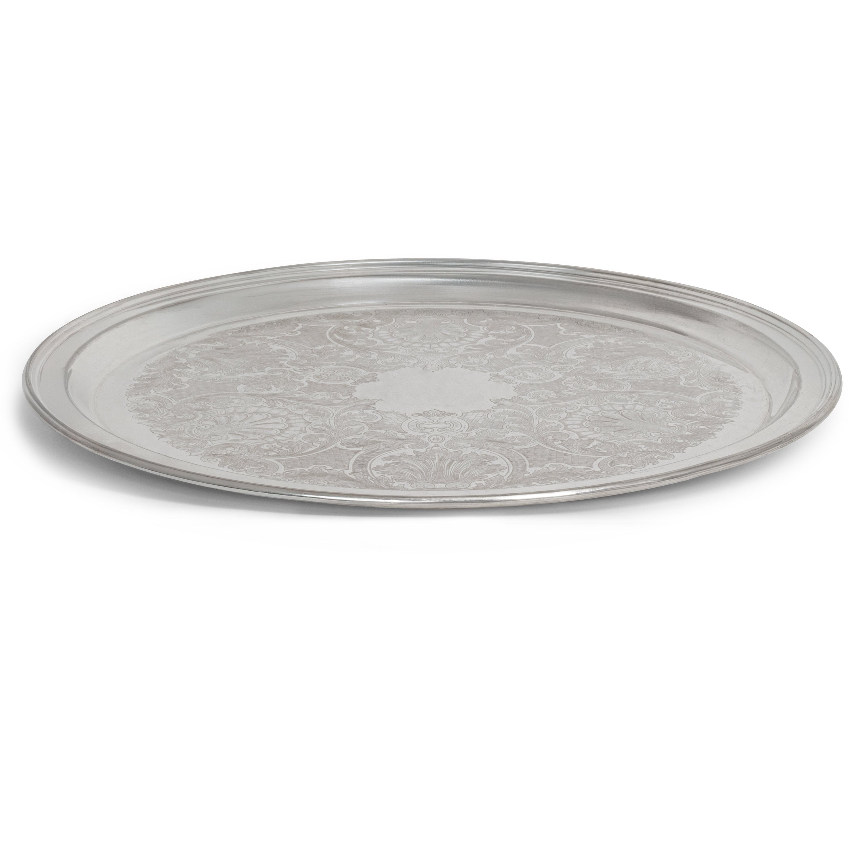 Silver Round Tray