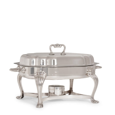 Silver Scalloped Chafer 6qt