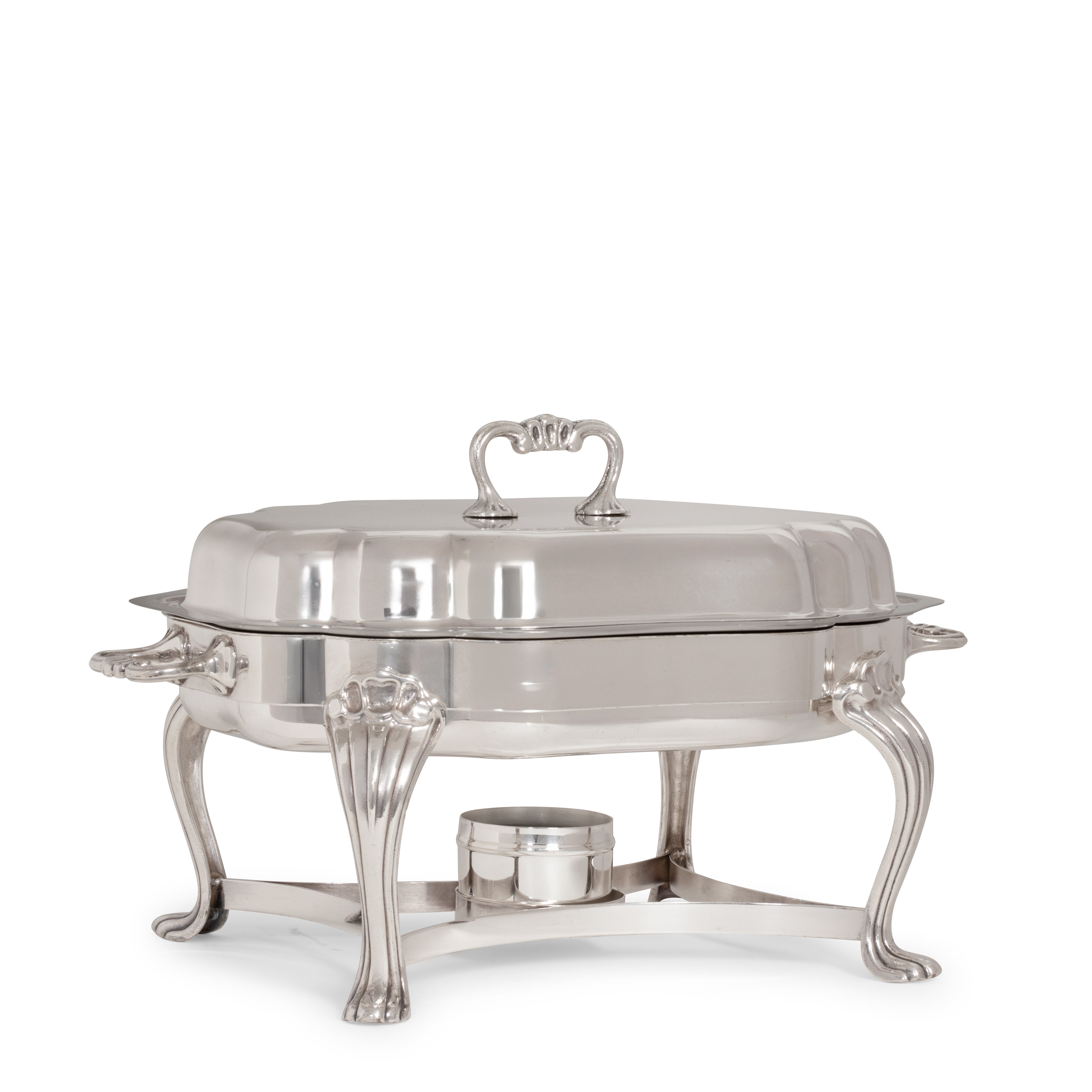 Silver Scalloped Chafer 6qt