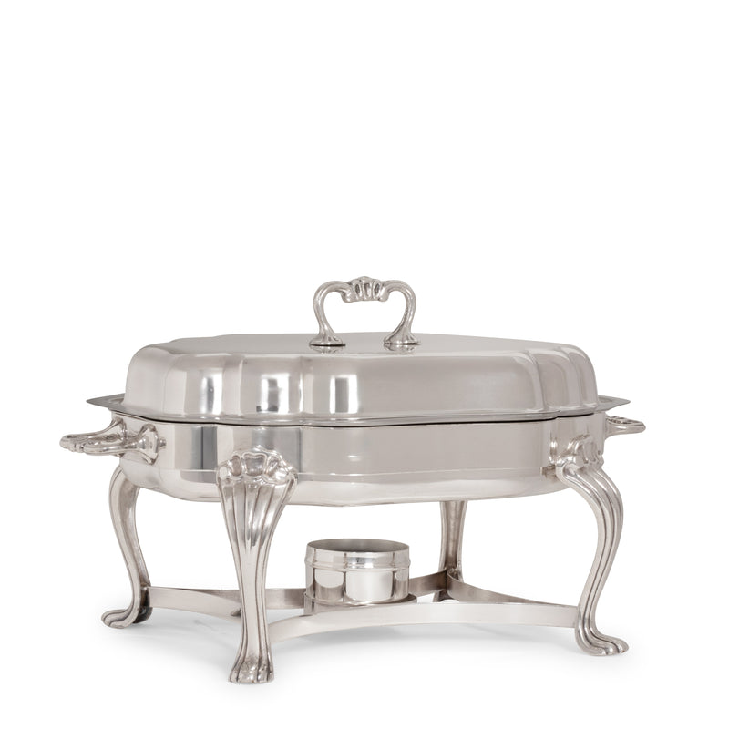 Silver Scalloped Chafer 6qt
