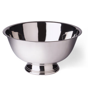 Silver Punch Bowl 14 inch  Silver