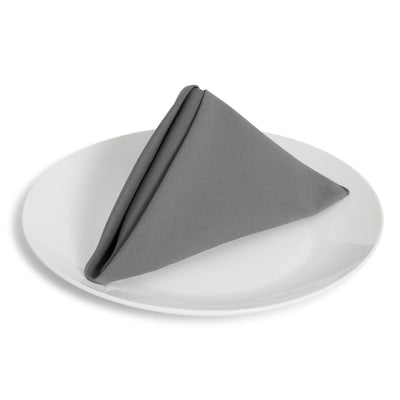 Solid Cotton Nouveau Steel Napkin