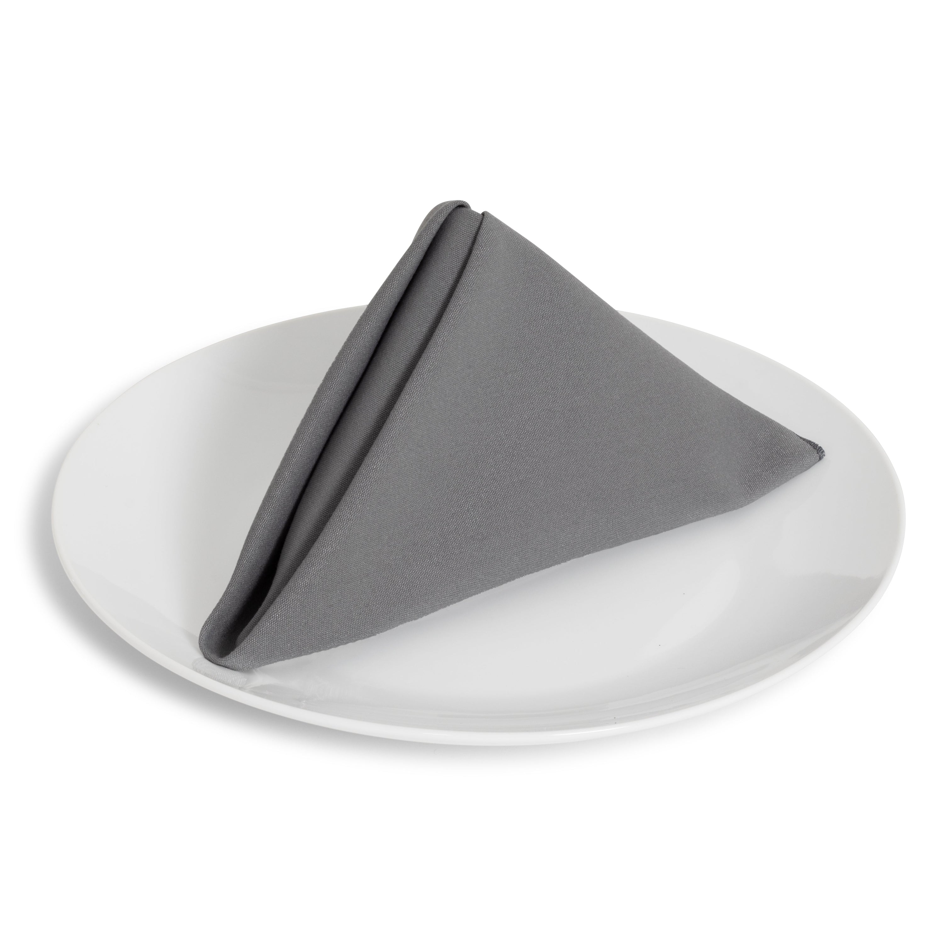 Solid Cotton Nouveau Steel Napkin