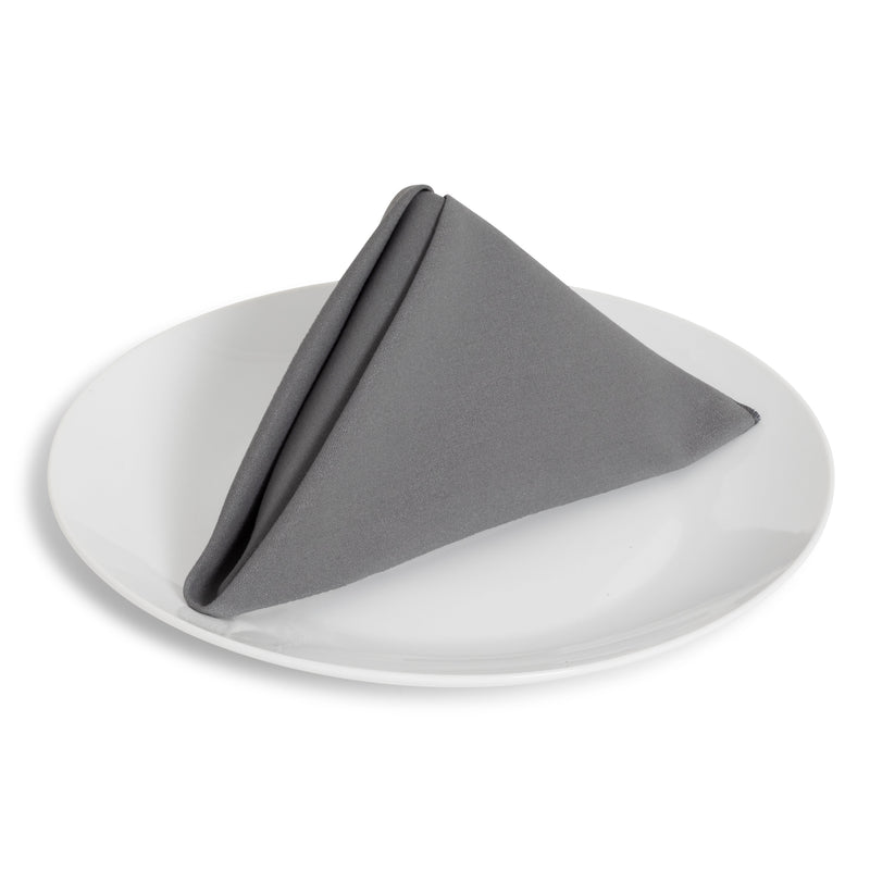 Solid Cotton Nouveau Steel Napkin