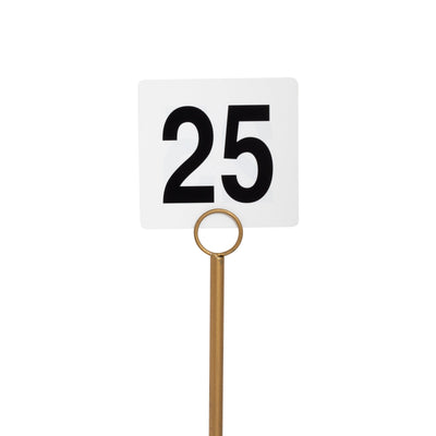 Table Number Stand Gold 15"