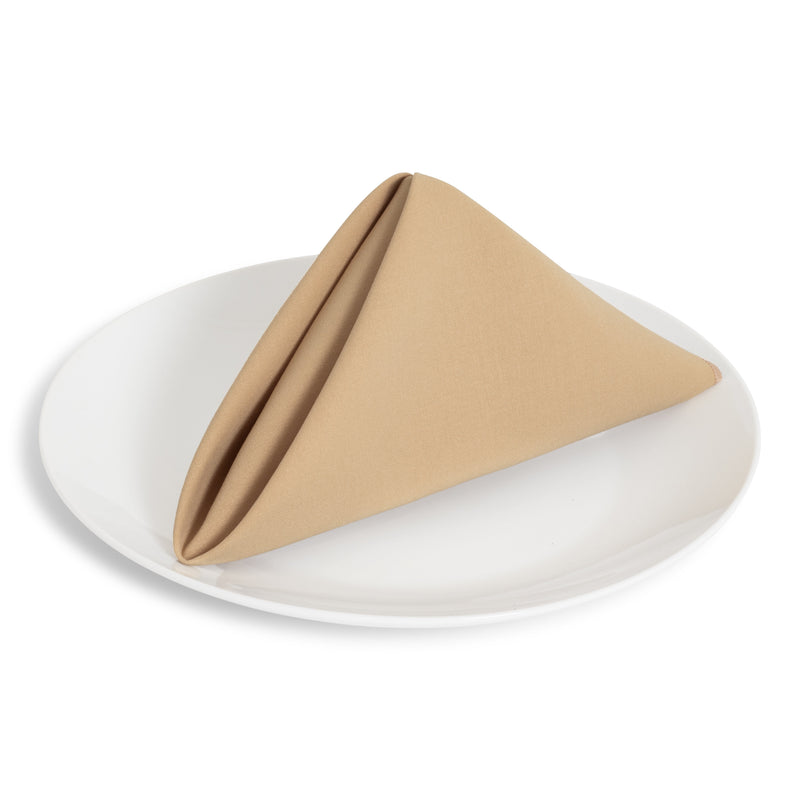 Solid Cotton Nouveau Tan Napkin
