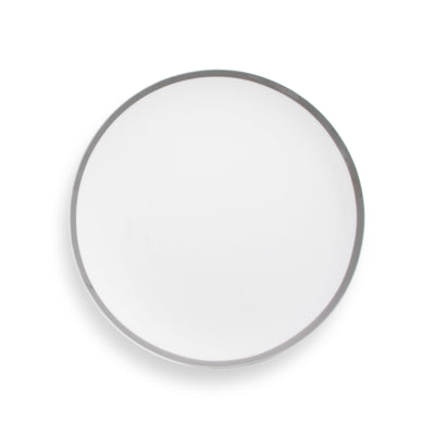 Tavola Coupe Silver Rim Dinner 10"