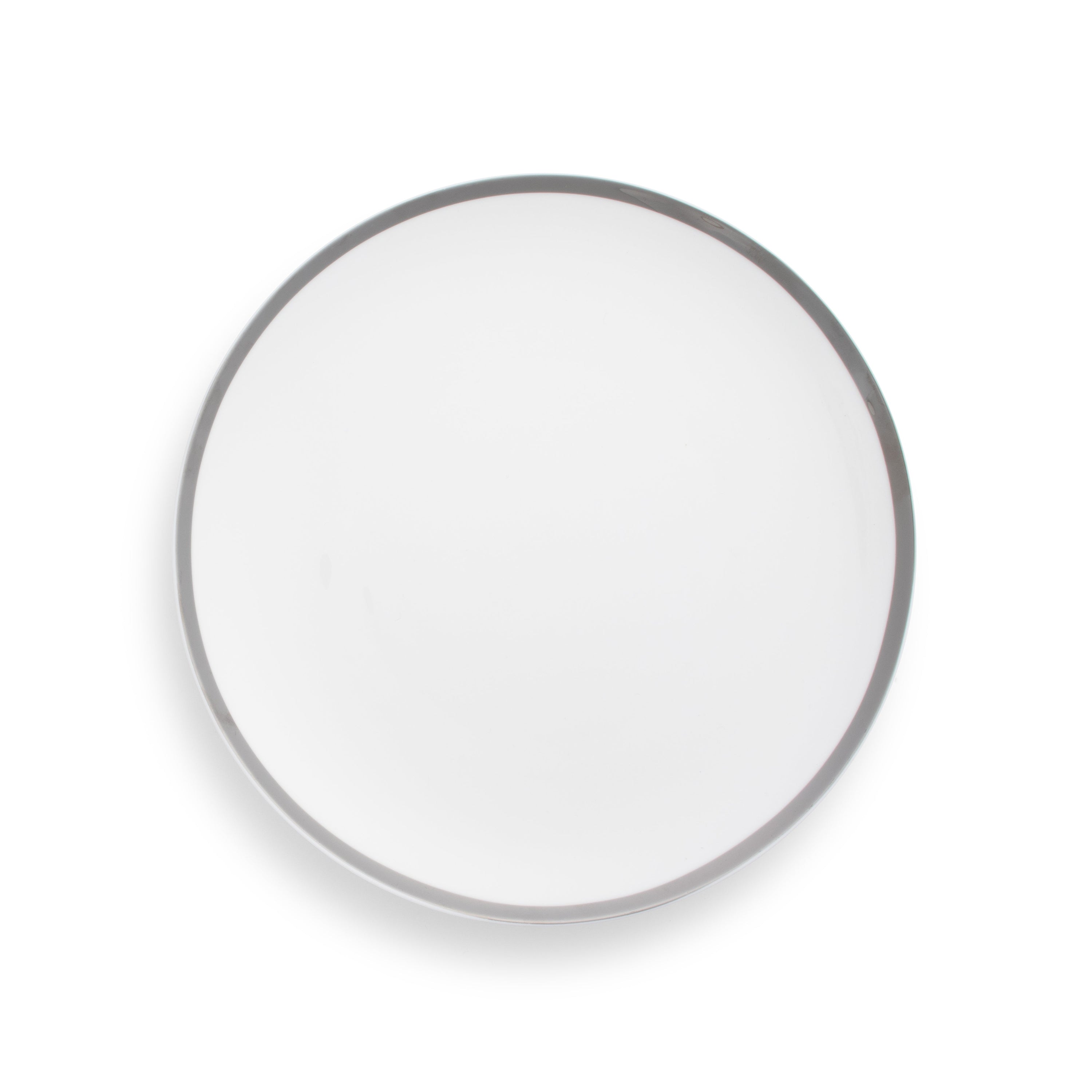 Tavola Coupe Silver Rim Dinner 10"