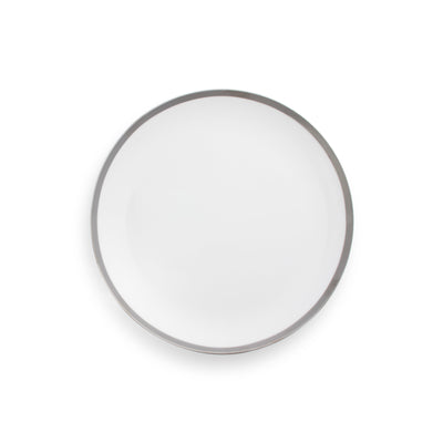 Tavola Coupe Silver Rim Luncheon 9"