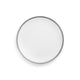 Tavola Coupe Silver Rim Luncheon 9"