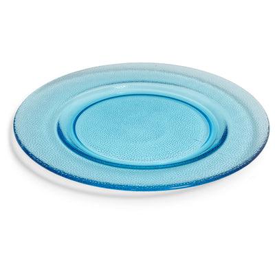 Turquoise Glass Charger 12"