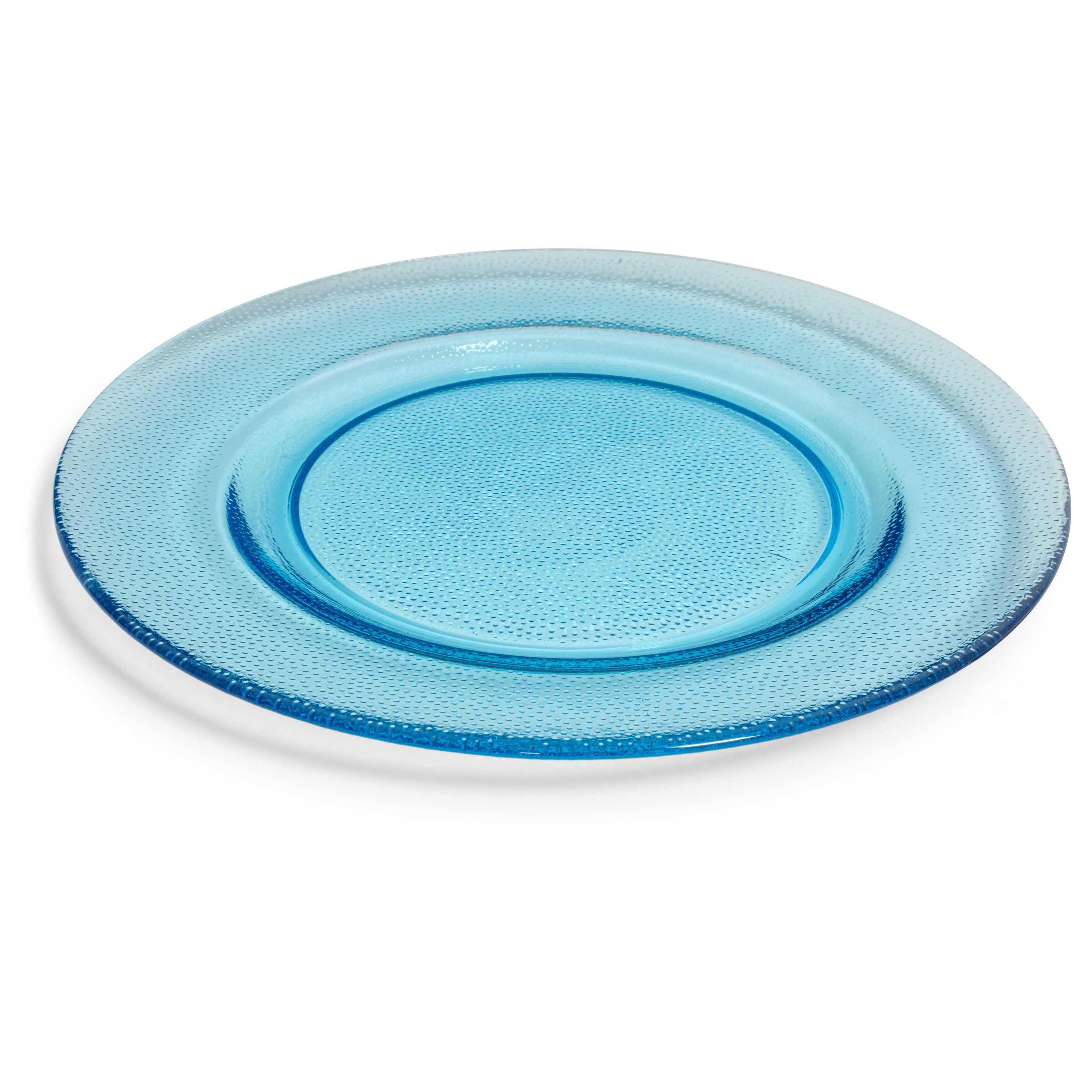 Turquoise Glass Charger 12"