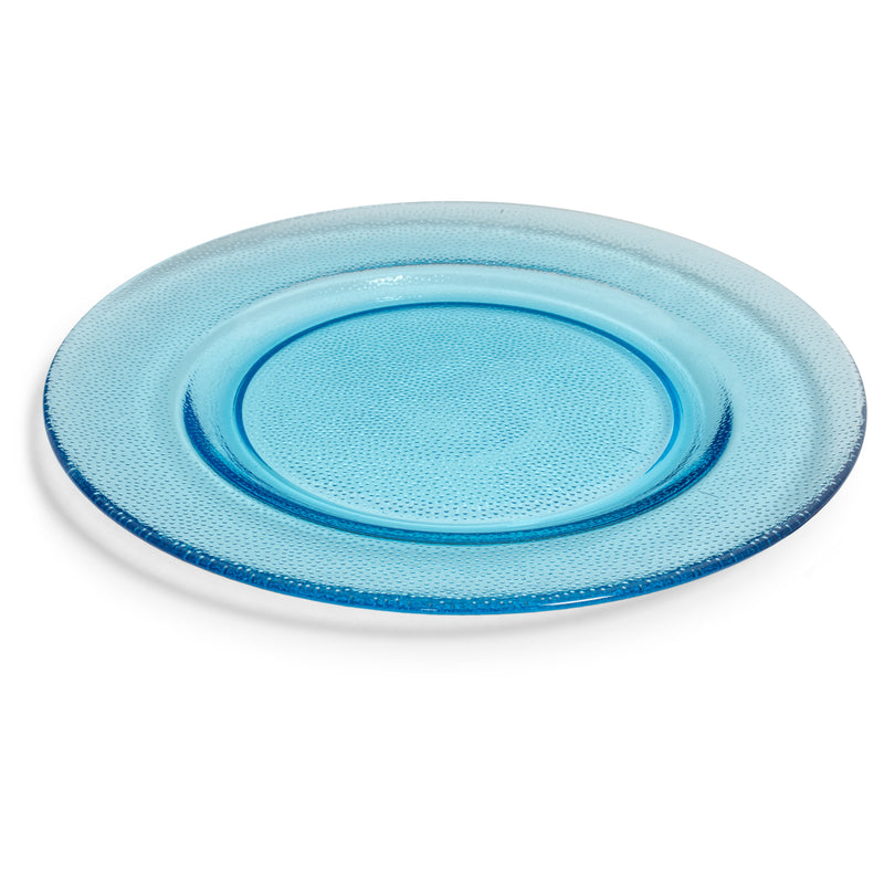 Turquoise Glass Charger 12"