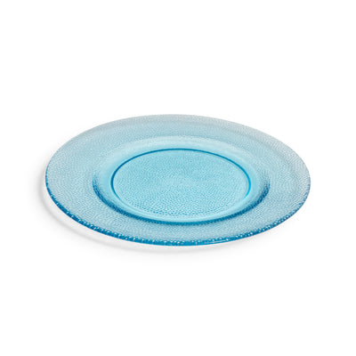 Turquoise Glass Dinner 10"