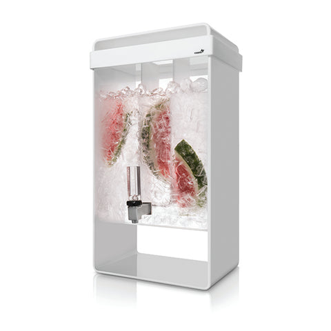 White Acrylic Beverage Dispenser