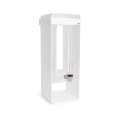 White Acrylic Beverage Dispenser