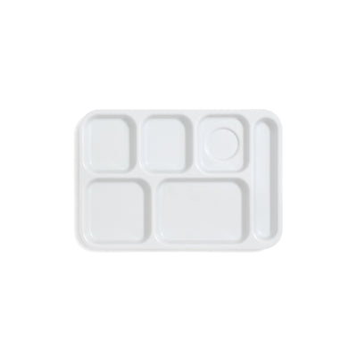 White Cafeteria Sectioned Tray