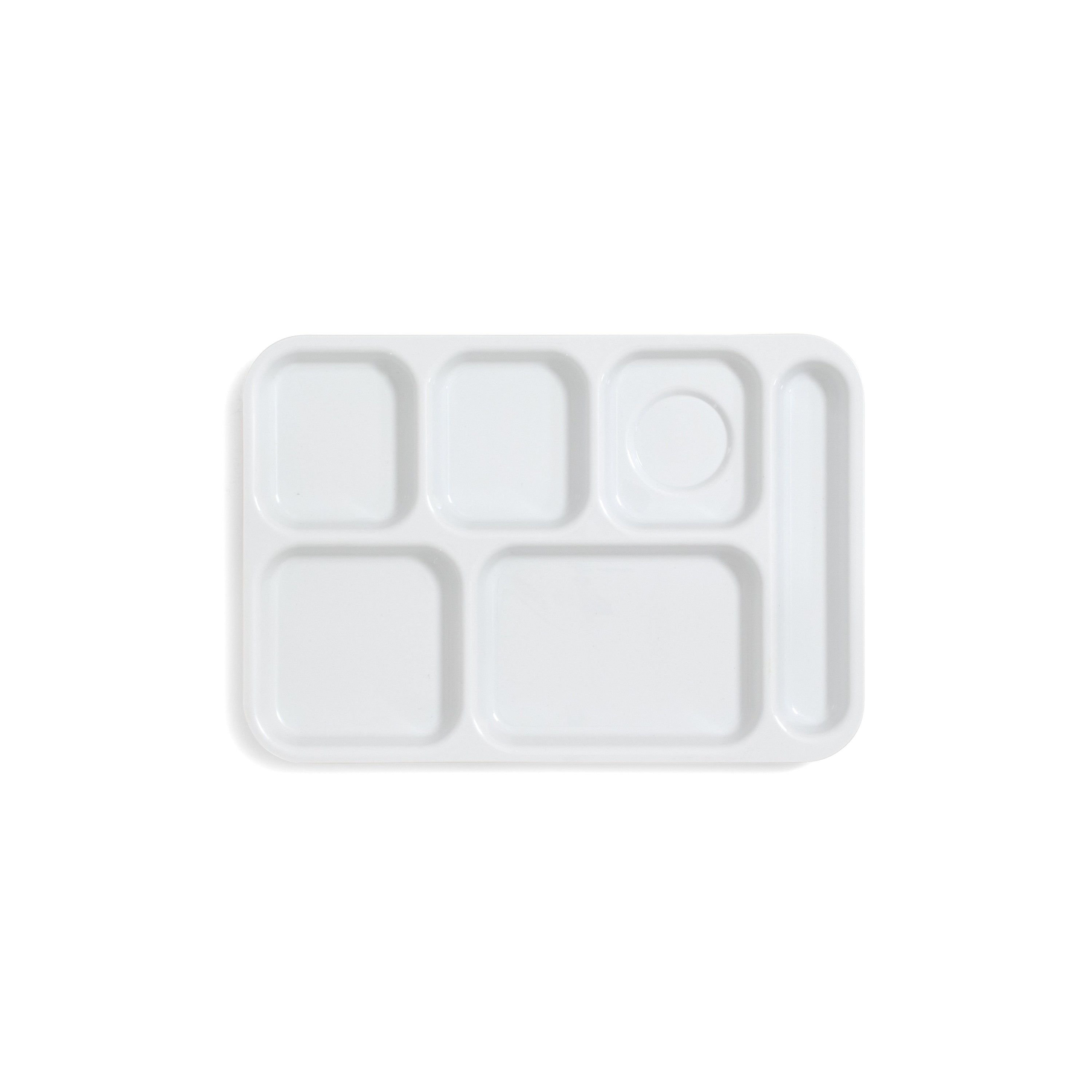 White Cafeteria Sectioned Tray