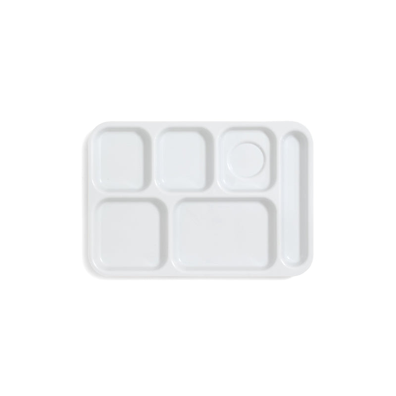 White Cafeteria Sectioned Tray