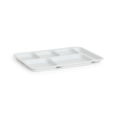 White Cafeteria Sectioned Tray
