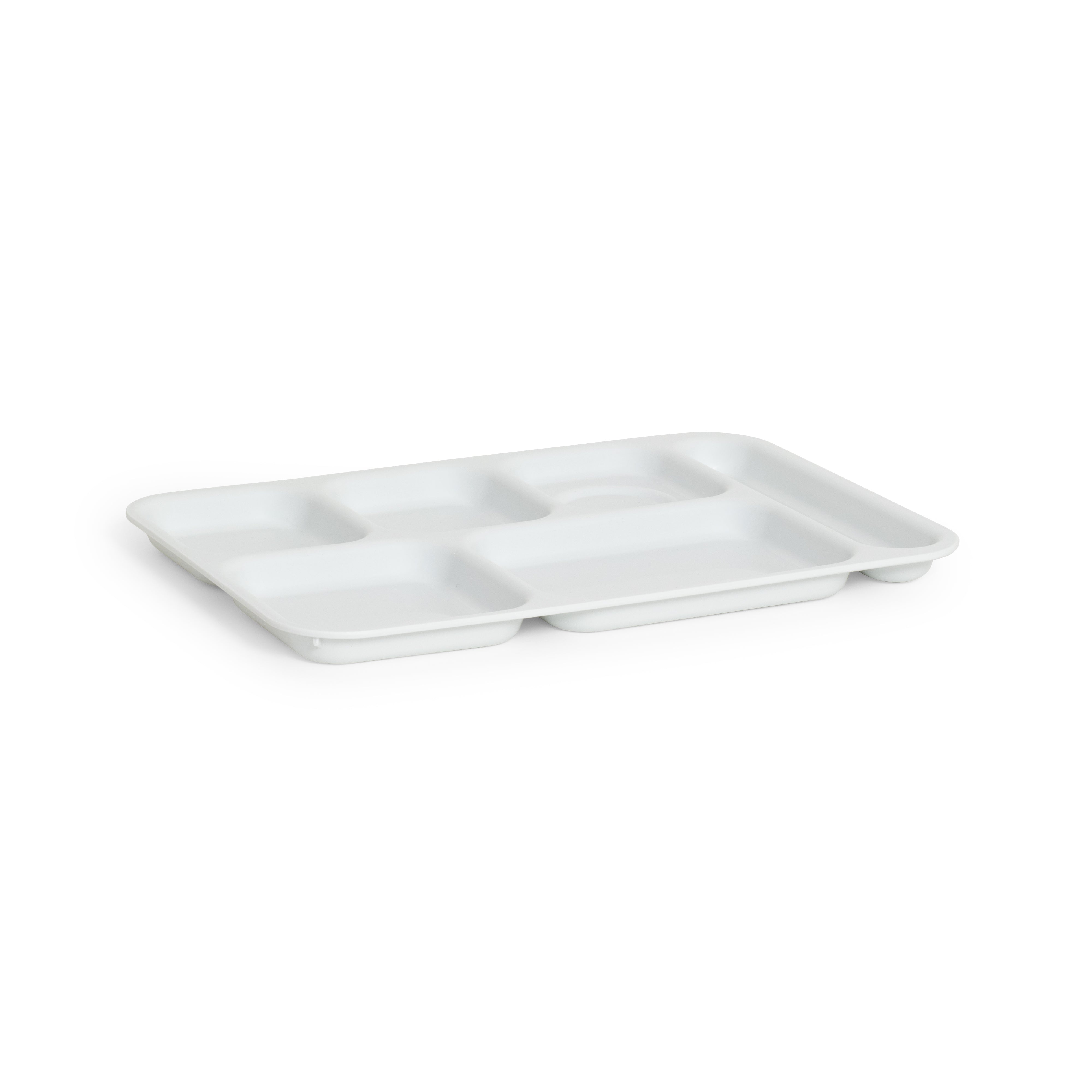 White Cafeteria Sectioned Tray