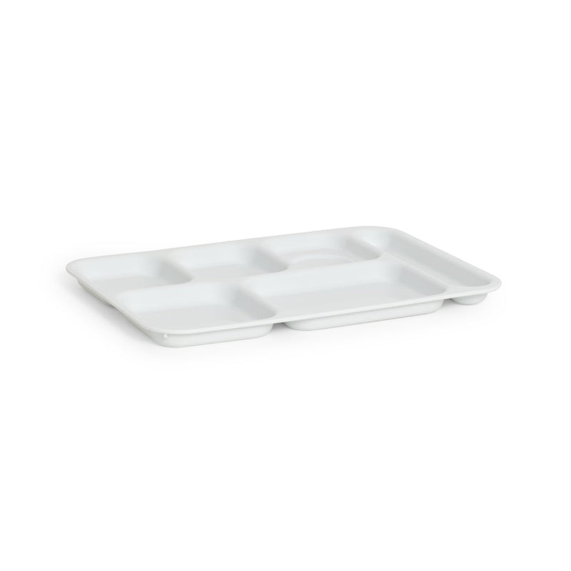 White Cafeteria Sectioned Tray