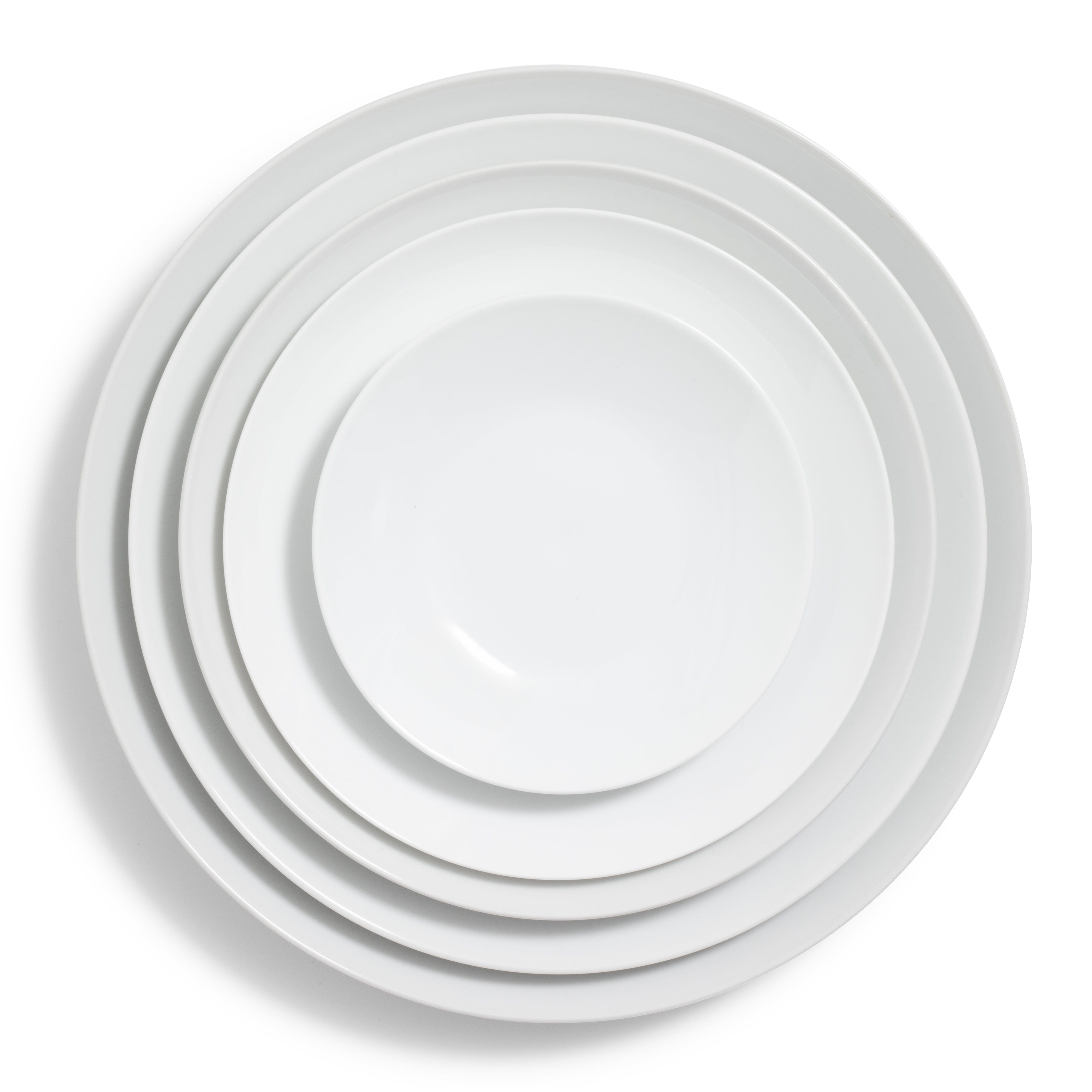 White Coupe Bread & Butter 6"