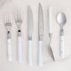 White Enamel Flatware