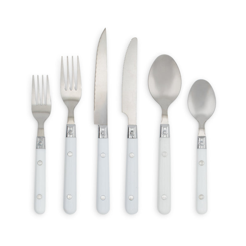 White Enamel Flatware