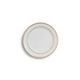White Gold Rim Bread & Butter 6"