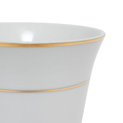 White Gold Rim Cup/Saucer