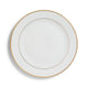 White Gold Rim Dinner 10"